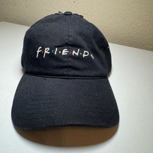 FRIENDS TV Show Logo Black Hat Twill Cap Baseball Cap Size S/M